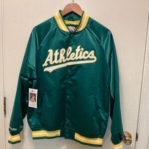 Mitchell & Ness Teal Athletics Jacket